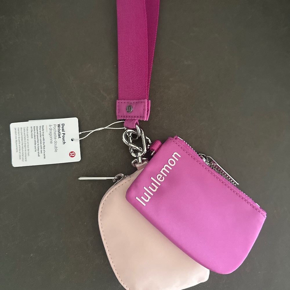 Lulu lemon dual pouch wristlet